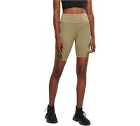 Urban Classics Ladies High Waist Tech Mesh Cycle Shorts in Gr. S in Khaki