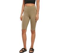 Urban Classics Damen Radlerhose Ladies Organic Stretch Jersey Cycle Shorts, Farbe Khaki, Größe M