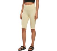 Urban Classics Damen Ladies Organic Stretch Jersey Cycle Yoga-Shorts, softyellow, S