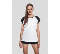Urban Classics Damen T-Shirt Contrast Raglan-Tee Regular Fit Weiß Gr. M