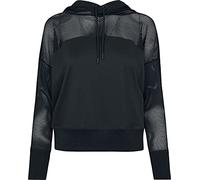 Urban Classics Ladies Mesh Hoody in Gr. S in Schwarz