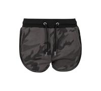 Urban Classics Damen Relaxed Shorts Ladies Camo Hotpants TB1637, Gr. W29 (Herstellergröße: L), Mehrfarbig (Dark Camo/Black 1058)