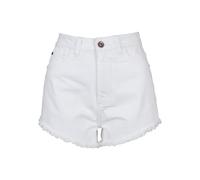 Urban Classics Damen Relaxed Shorts Ladies Denim Hotpants TB2000, Gr. 38 (Herstellergröße: 28), Weiß (White 00220)