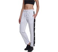 Urban Classics Damen 5-Pocket-Hose Ladies Button Up Track Pants Relaxed Weiß Gr. 34