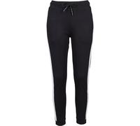 Urban Classics Damen Relaxed Sporthose Ladies Interlock Joggpants TB1992, Gr. 40 (Herstellergröße: L), Schwarz (Black/White 00826)