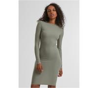 Urban Classics Ladies Rib Dress Kurzes Kleid oliv in S