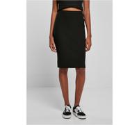 Urban Classics Damen Rock Ladies Rib Knit Midi Skirt Black-3XL