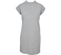 Urban Classics Ladies Turtle Extended Shoulder Dress in Gr. S in Grau