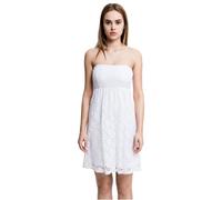 Urban Classics Damen Kleid Ladies Laces Dress knielang, 94% Polyamid, 6% Elasthan, weiß M