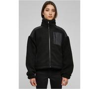 Urban Classics Ladies Sherpa Mix Jacket in Gr. S in Schwarz