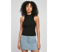 Urban Classics Damen Ladies Short Rib Knit Turtleneck Top Black, 5XL