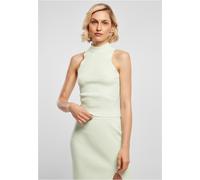Urban Classics Ladies Short Rib Knit Turtleneck Top in Gr. L in Grün