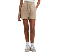 Sweatshorts URBAN CLASSICS "Urban Classics Ladies Musselin Shorts", Damen, Gr. 3XL, US-Größen, chalkdust, 100% Baumwolle, unifarben, loose fit, Hosen Sweatshorts (44681756-XXXL) chalkdust