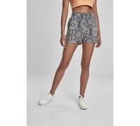 Urban Classics Damen Shorts AOP Viskose Resort Bandana Schwarz Gr. M