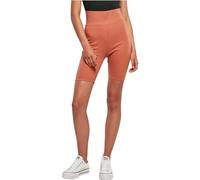 Urban Classics Damen Shorts Ladies High Waist Cycle Shorts Terracotta XXL