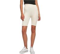 Urban Classics Damen Shorts Ladies High Waist Cycle Shorts whitesand S