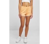 Urban Classics Damen Shorts Ladies Organic Interlock Retro Hotpants Paleorange/Whitesand-3XL