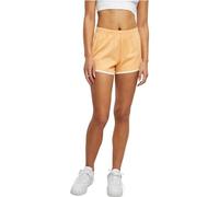 Urban Classics Damen Hotpants Organic Interlock Retro Pale Orange/White Sand Gr. 4XL