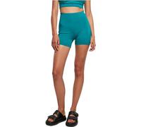 Urban Classics Damen Shorts Ladies Recycled High Waist Cycle Hot Pants watergreen 5XL
