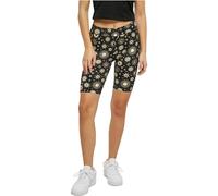 Urban Classics Damen Shorts Ladies Soft AOP Cycle Shorts blacksun 5XL