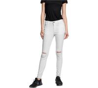 Urban Classics Ladies Cut Knee Pants in Gr. 28 in Weiß