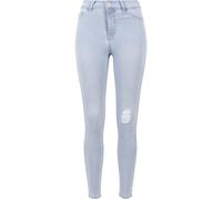 Urban Classics Damen Skinny Hose Ladies High Waist Denim Pants TB1539, Gr. W27/L30 (Herstellergröße: 27), Blau (lightblue 344)