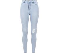 Urban Classics Damen Skinny Hose Ladies High Waist Denim Pants TB1539, Gr. W27/L30 (Herstellergröße: 27), Blau (lightblue 344)
