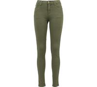 Urban Classics Damen Skinny Hose Ladies Skinny Pants, Gr. W28/L31 (Herstellergröße: 28), Grün (Olive 176)