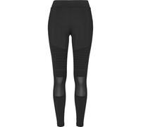 Urban Classics Damen Skinny Leggings Ladies Tech Mesh Biker TB2034, Gr. 38 (Herstellergröße: M), Schwarz (Black 00007)