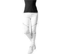 Urban Classics Damen Hose Ladies Stretch Biker Pants White-27