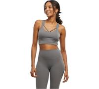 Sport-BH URBAN CLASSICS "Urban Classics Ladies Sports Bra crossed", Damen, Gr. XS, Cup 0, senior grau, 80% Nylon, 20% Elasthan, BHs Sport-BH (62583328-XS) senior grau