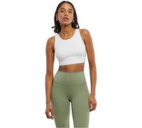 Sport-BH URBAN CLASSICS "Urban Classics Ladies Sports Bra low back", Damen, Gr. M, Cup 0, weiß, 80% Nylon, 20% Elasthan, BHs Sport-BH (84877120-M) weiß