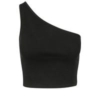 Urban Classics Ladies Cropped Asymmetric Top in Gr. XL in Schwarz