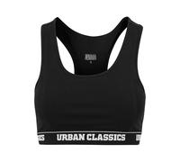 Urban Classics Ladies Logo Bra in Gr. XL in Schwarz
