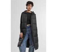Urban Classics Ladies Long Hooded Puffer Vest black, XL