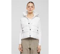 Urban Classics Damen Steppweste Ladies Recycled Shiny Puffer Vest With Hood TB7004 White-5XL