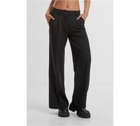 Stoffhose URBAN CLASSICS "Urban Classics Ladies Wide Leg Trousers" Gr. 31, Normalgrößen, schwarz (black) Damen Hosen (70318548-31) black