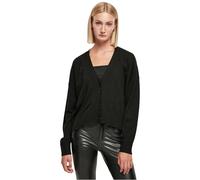 Strickjacke URBAN CLASSICS "Damen Ladies Eco Viscose Oversized Cardigan" Gr. L, schwarz (black) Damen Strickjacken (61838146-L)