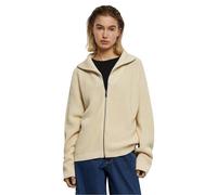 Urban Classics Damen Strickjacke Ladies Knitted Zip Cardigan Sand 5XL