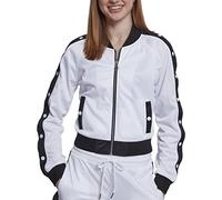 Urban Classics Ladies Button Up Track Jacket in Gr. M in Weiß