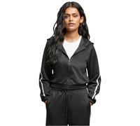 Urban Classics Damen Sweatjacke Ladies Cropped Track Jacket, kurze Trainingsjacke mit Kapuze für Damen, Größen XS - 5XL