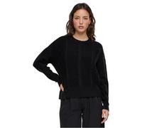 Urban Classics Damen TB6139-Ladies Cabel Knit Sweater Sweatshirt, Black, S