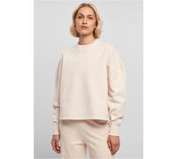 Urban Classics Ladies Heavy Terry Garment Dye Crewneck in Gr. L in Pink
