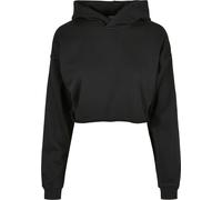 Urban Classics Damen Sweatshirt Ladies Oversized Cropped Hoody Black-3XL