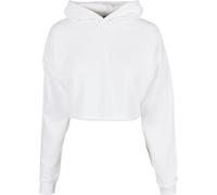 Urban Classics Damen Ladies Oversized Cropped Hoody Kapuzenpullover, White, 5XL