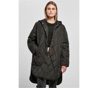 Urban Classics Damen Sweatshirt Ladies Oversized Diamond Quilted Hooded Coat Black-XS
