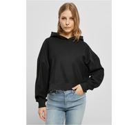 Urban Classics Damen Sweatshirt Ladies Oversized Short Rib Hoody Black-XS