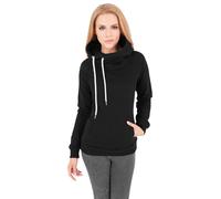Urban Classics Damen Sweatshirt Ladies Raglan High Neck Hoody Black-5XL