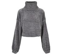 Urban Classics Damen Pullover 7106110 Chenille Rollkragen Dunkelgrau 4XL