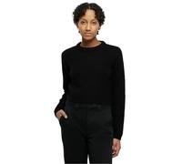 Urban Classics Damen Pullover Short Waffle – Rundhals, 100% Polyacryl – Schwarz L